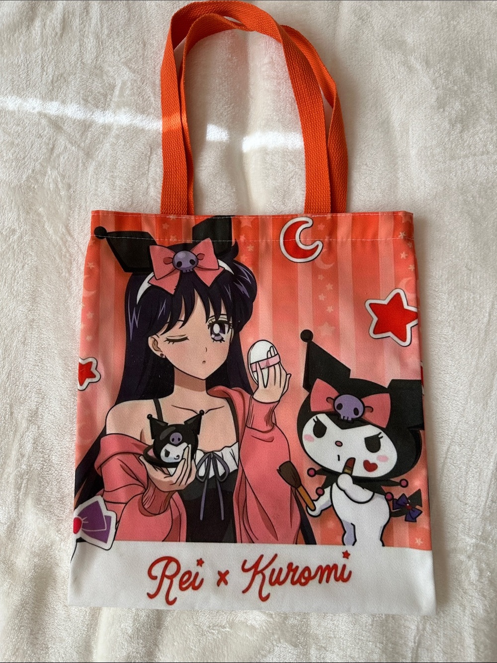 Sailor Mars x Kuromi Tote Bag | Rei Hino | Sailor Moon | Sanrio